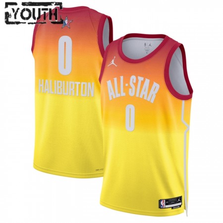 Maillot Enfant All-Star 2023 Team 2 Tyrese Haliburton 0 Nike Orange Swingman